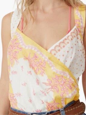Intimately Free People Sweet Thing Tank Bodysuit in Marigold
